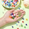 15 Styles UV Plating & Opaque Iridescent Acrylic Bead Caps MACR-YW0003-08-5