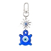 Evil Eye Lampwork Pendant Decorations HJEW-JM01996-01-1