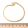 304 Stainless Steel Hinged Bangles for Women BJEW-D408-26G-3