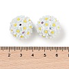 Handmade Luminous Polymer Clay Rhinestone Beads CLAY-H003-04D-4