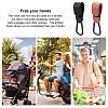 AHADEMAKER 4 Sets 2 Colors PU Leather Stroller Hooks AJEW-GA0004-29-8