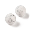 Natural Howlite No Hole Sphere Beads G-K353-04B-20-2