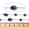 Handmade Nuggets Natural Lapis Lazuli Beaded Chains CHS-P019-06G-C-2