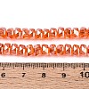 Electroplate Transparent Glass Beads Strands EGLA-N022-05B-C03-4