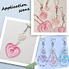 80Pcs Transparent Acrylic Pendants TACR-SP0001-32-7