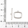 Brass Toggle Clasps KK-G548-28P-4
