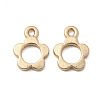 Alloy Hollow Flower Charms PALLOY-F318-04KCG-1