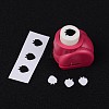 Random Single Color or Random Mixed Color Mini Plastic Craft Paper Punch Sets for Scrapbooking & Paper Crafts LS-AJEW-L051-16-3