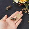 Brass Parachute Rope European Beads FIND-WH0609-62AG-3