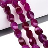 Dyed & Heated Natural Agate Beads Strands G-N359-14A-04-1