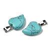 Synthetic Turquoise Pendants G-B127-11P-04-3