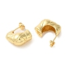 Brass Stud Earrings EJEW-G382-06G-2