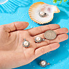 4Pcs Natural Pearl Pendants PALLOY-TAC0182-5