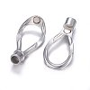 304 Stainless Steel Magnetic Clasps X-STAS-E440-23B-P-3