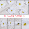 100Pcs Cloth Artificial Flower Head AJEW-GF0013-17C-6