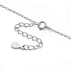 SHEGRACE Rhodium Plated 925 Sterling Silver Pendant Necklace JN37B-3