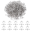 200 Bags Tibetan Style Alloy Toggle Clasps FIND-ME0003-16-1