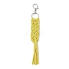 Handmade Macrame Nylon Thread Pendant Decorations HJEW-P019-05P-01-2