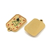 304 Stainless Steel Enamel Pendants STAS-H251-03B-03-2