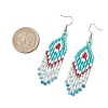 Natural Magnesite Rhombus Dangle Earrings EJEW-MZ00567-03-3