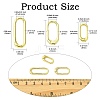 6Pcs 3 Styles Brass Spring Gate Rings KK-CJ0004-29-2