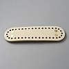 Oval PU Leather Knitting Crochet Bags Nail Bottom Shaper Pad DIY-WH0349-98A-1