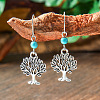 Bohemian Style Alloy Acrylic Dangle Earrings WGAEF55-05-1