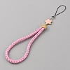 Knitting PU Leather Lanyard Wrist Strap Phone Star Charms Straps AJEW-WH0342-62A-2