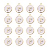 Golden Plated Alloy Charms LS-ENAM-S118-01P-2