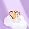 304 Stainless Steel Adjustable Cuff Rings for Women LS-RJEW-B126-03G-2