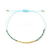 Bohemian Glass Seed Bead Braided Bracelets WO6368-11-1