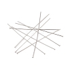 304 Stainless Steel Flat Head Pins X-STAS-Z089-03P-15-2