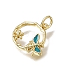 Brass Enamel Pendants KK-CBAEEA8-02G-03-3