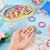 140Pcs 7 Colors Plastic Twisted Loose Leaf Book Binder Hinged Rings FIND-TA0008-27-6