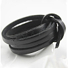 Flat Leather Jewelry Cord WL-WH0008-01C-04-1