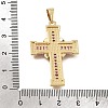 Brass Micro Pave Magenta Cubic Zirconia Pendants CU-CBA4BAF-03G-3