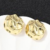 Brass Stud Earrings EJEW-H154-07A-G-3