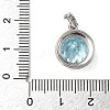 925 Sterling Silver Pave Cubic Zirconia Pendants STER-B009-01A-03-3