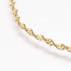 Brass Singapore Chain Necklaces X-MAK-L010-04G-2