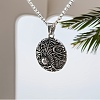 Retro Stainless Steel Box Chain Tree of Life Pendant Necklaces for Men PW-WGB21EA-01-3