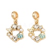 Alloy Enamel European Dangle Charms AL-CBAC2D3-15G-1