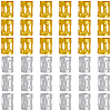 300Pcs 2 Colors Aluminum Dreadlocks Beads Hair Decoration ALUM-PA0001-02-7