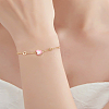 350pcs Heart Acrylic Beads TACR-LP0001-01-3