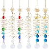 6Pcs 3 Styles Glass Teardrop Window Hanging Suncatchers HJEW-BM0001-48-1