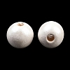 Spray Painted Wood European Beads WOOD-G029-08E-2
