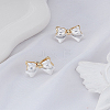 1 Pair Alloy Stud Earrings EJEW-LP0004-64-3