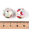 Printed Opaque Acrylic Beads MACR-T048-04D-3