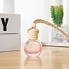 Empty Glass Perfume Bottle Pendants with Wood Cap PW-WG32648-10-1