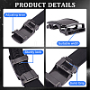 AHADERMAKER 2Pcs 2 Styles Alloy DIY Adjustable Automatic Buckle FIND-GA0003-34B-3