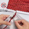 3 Rolls Polyester Wavy Fringe Trim Ribbon OCOR-GF0004-46D-5